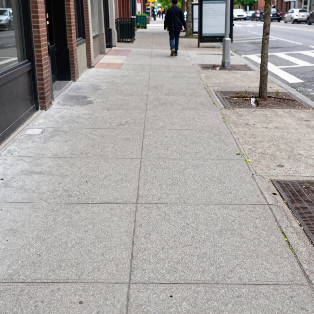 A Sidewalk Is Part of the Commute